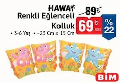 HAWAİ RENKLİ EĞLENCELİ KOLLUK 23X15 CM